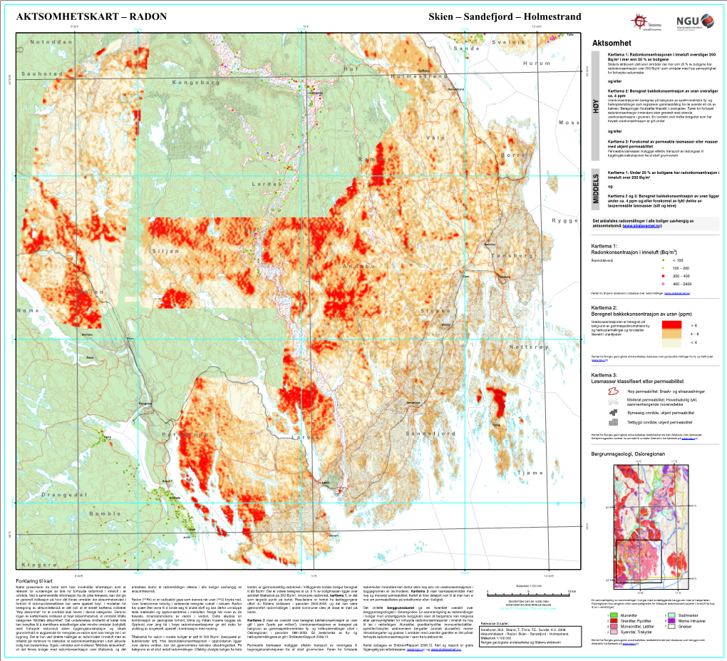 AKTSOMHETSKART – RADON Skien – Sandefjord – Holmestrand