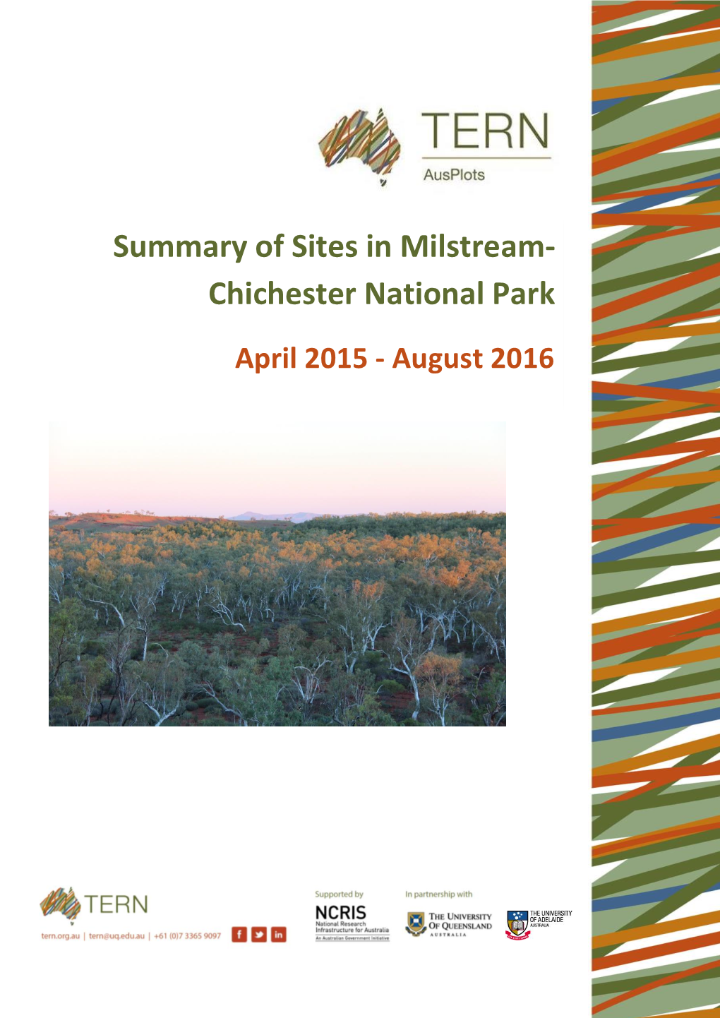 Summary of Sites in Milstream- Chichester National