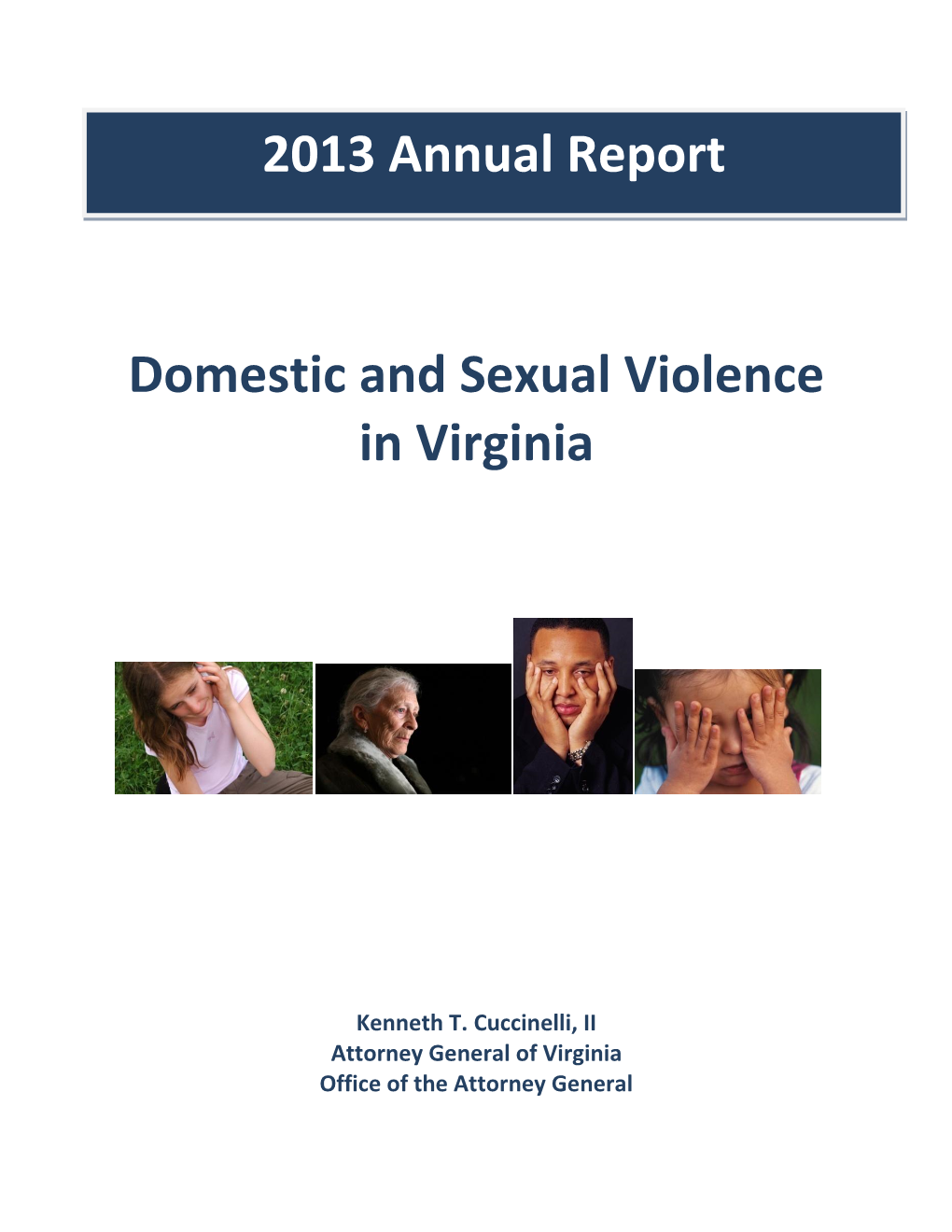 Domestic and Sexual Violence in Virginia 2013 Annual Report