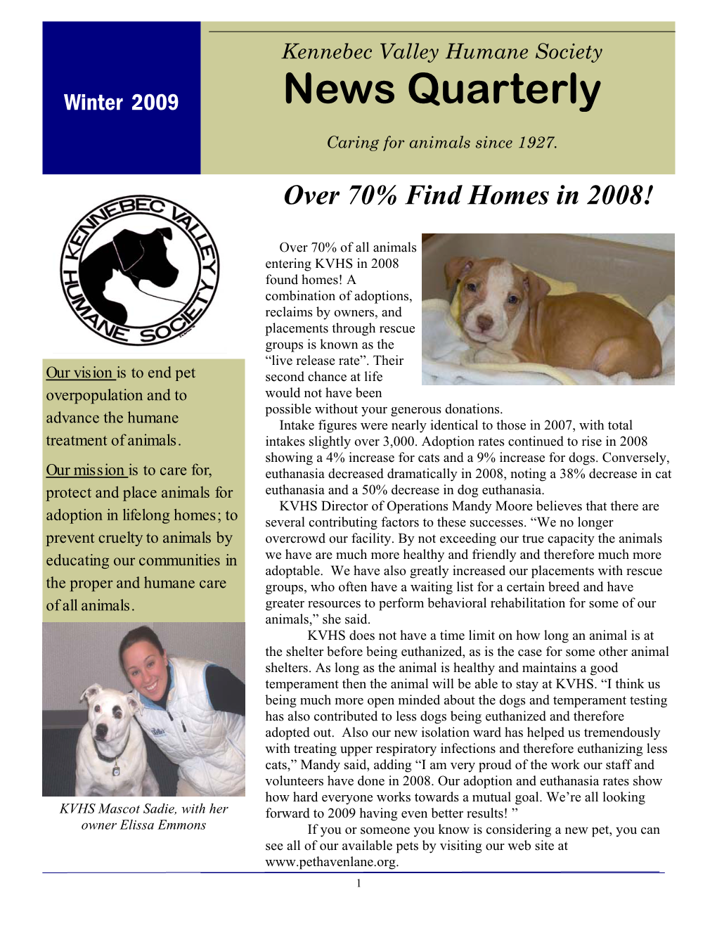 Edit Winter 2009 Newsletter.Pub