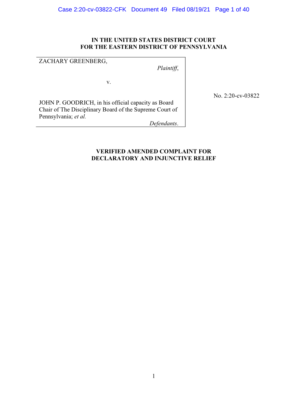 Case 2:20-Cv-03822-CFK Document 49 Filed 08/19/21 Page 1 of 40