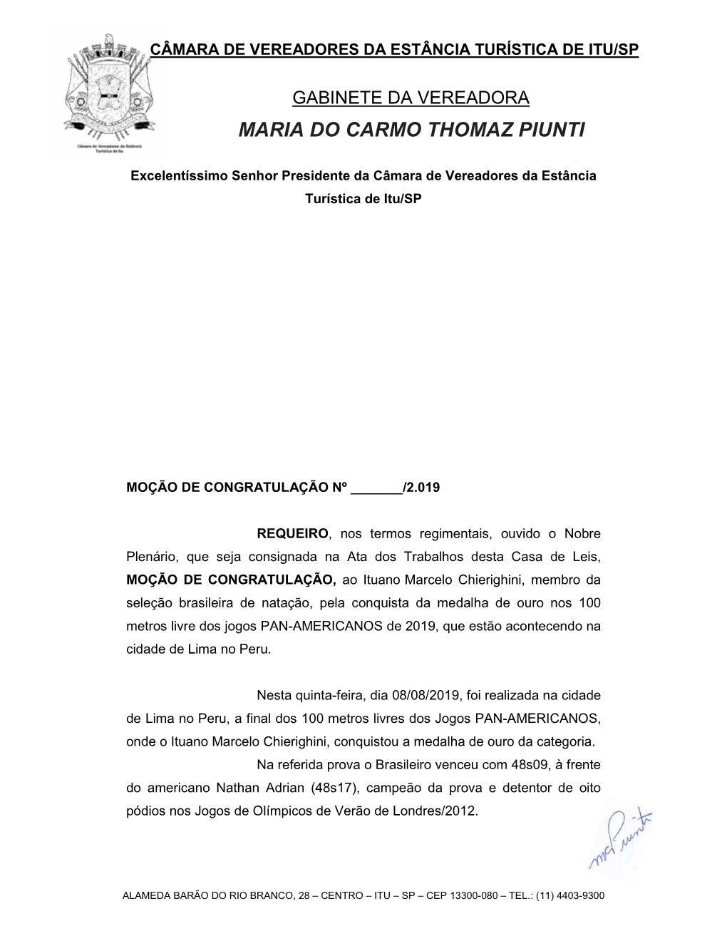 Maria Do Carmo Thomaz Piunti