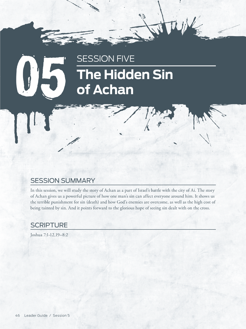 The Hidden Sin of Achan