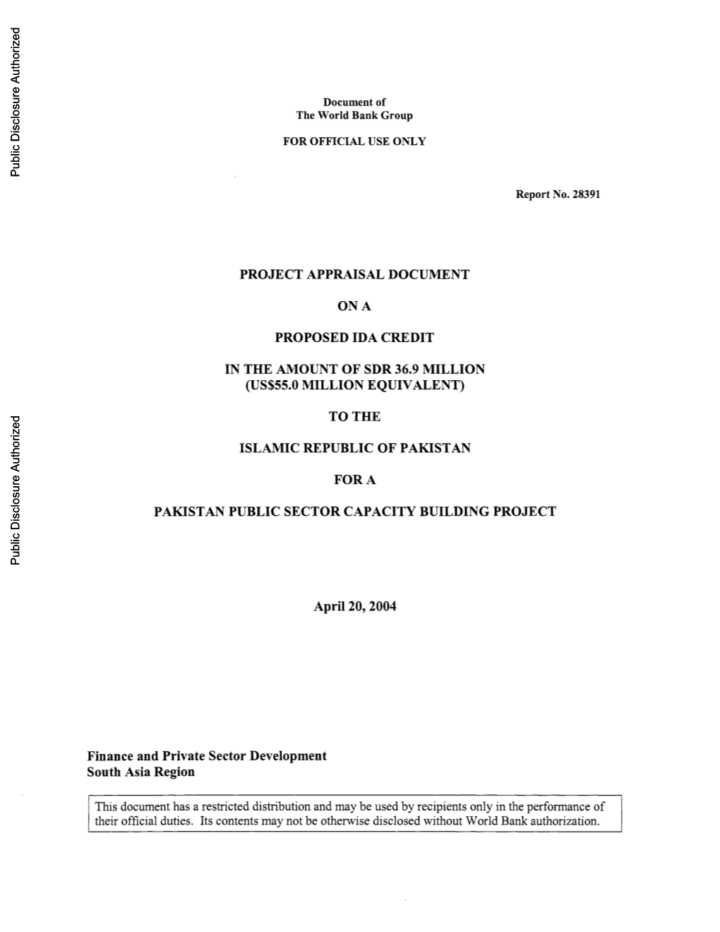 World Bank Document