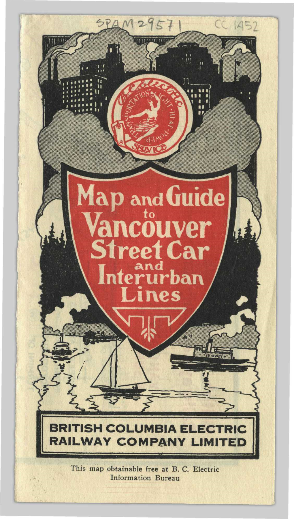 This Map Obtainable Free at B. C. Electric Information Bureau -Kcrosiah *«£•«**- -K?Wa Vancouver City Car Routes Number ROUTE Bathing Beaches—(Continued) Same As No