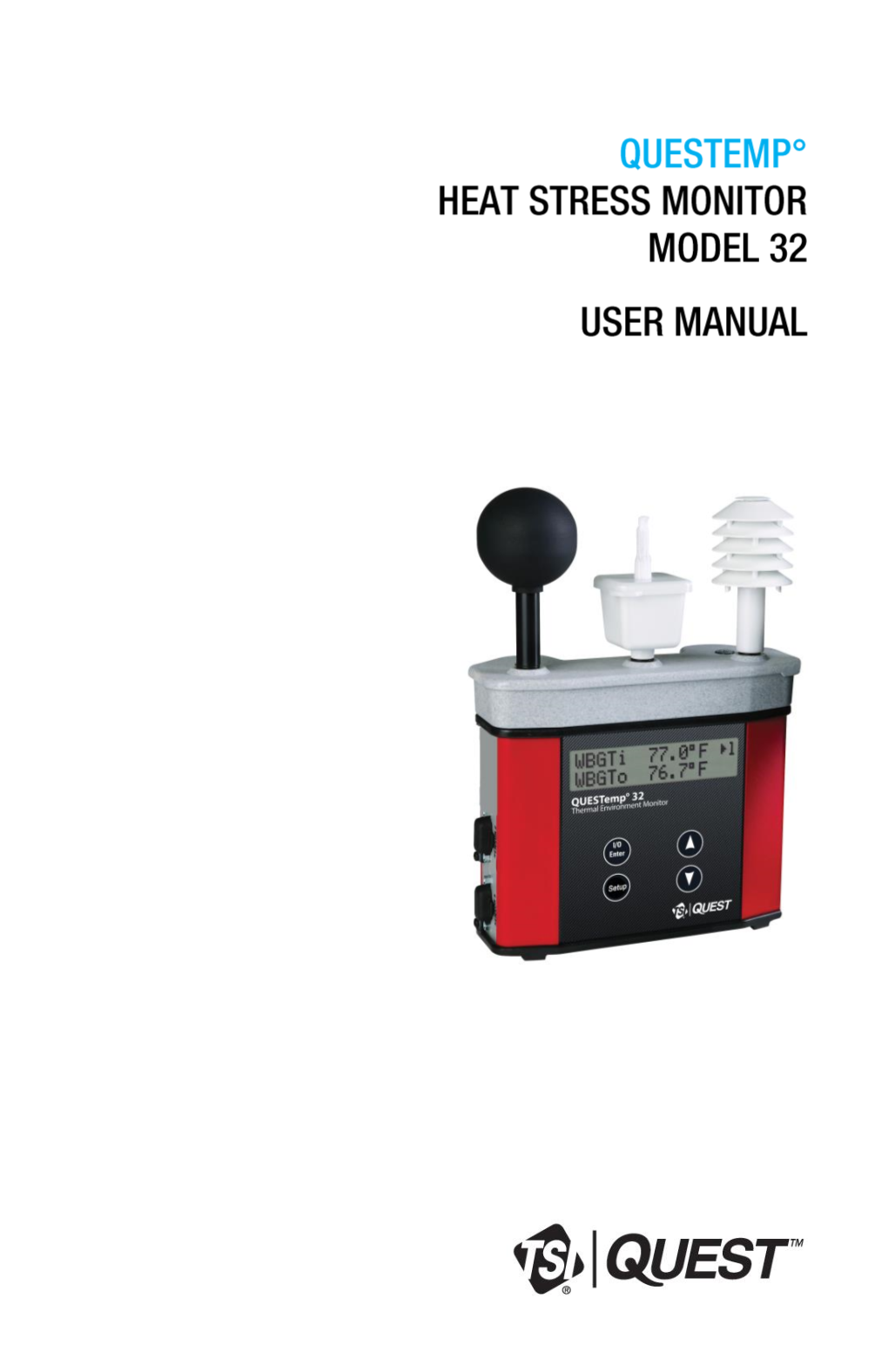 Questemp Heat Stress Monitor Model 32 User Manual