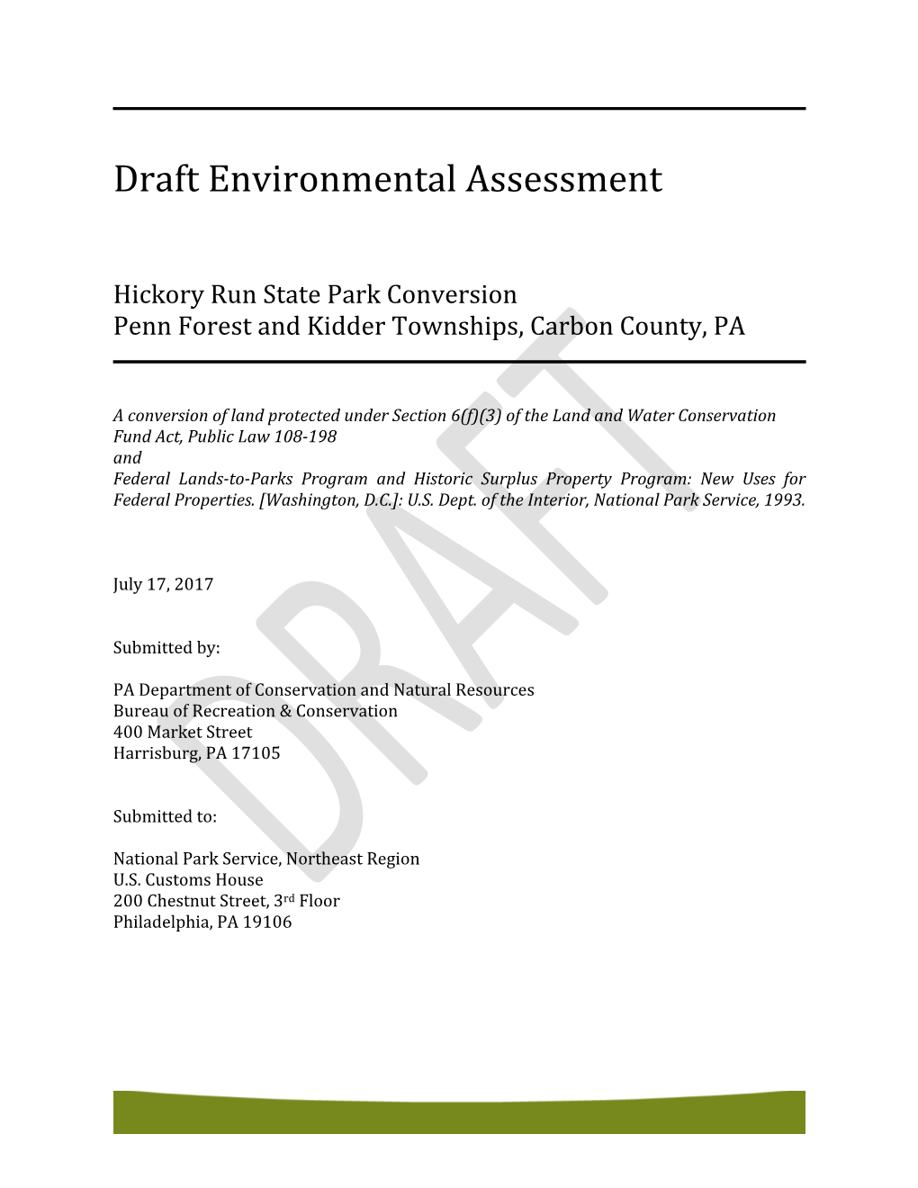 Draft Environmental Assessment