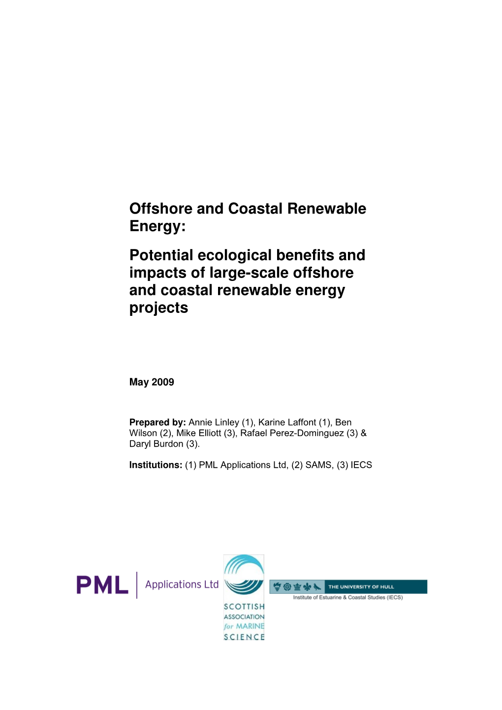 Offshore and Coastal Renewable Energy