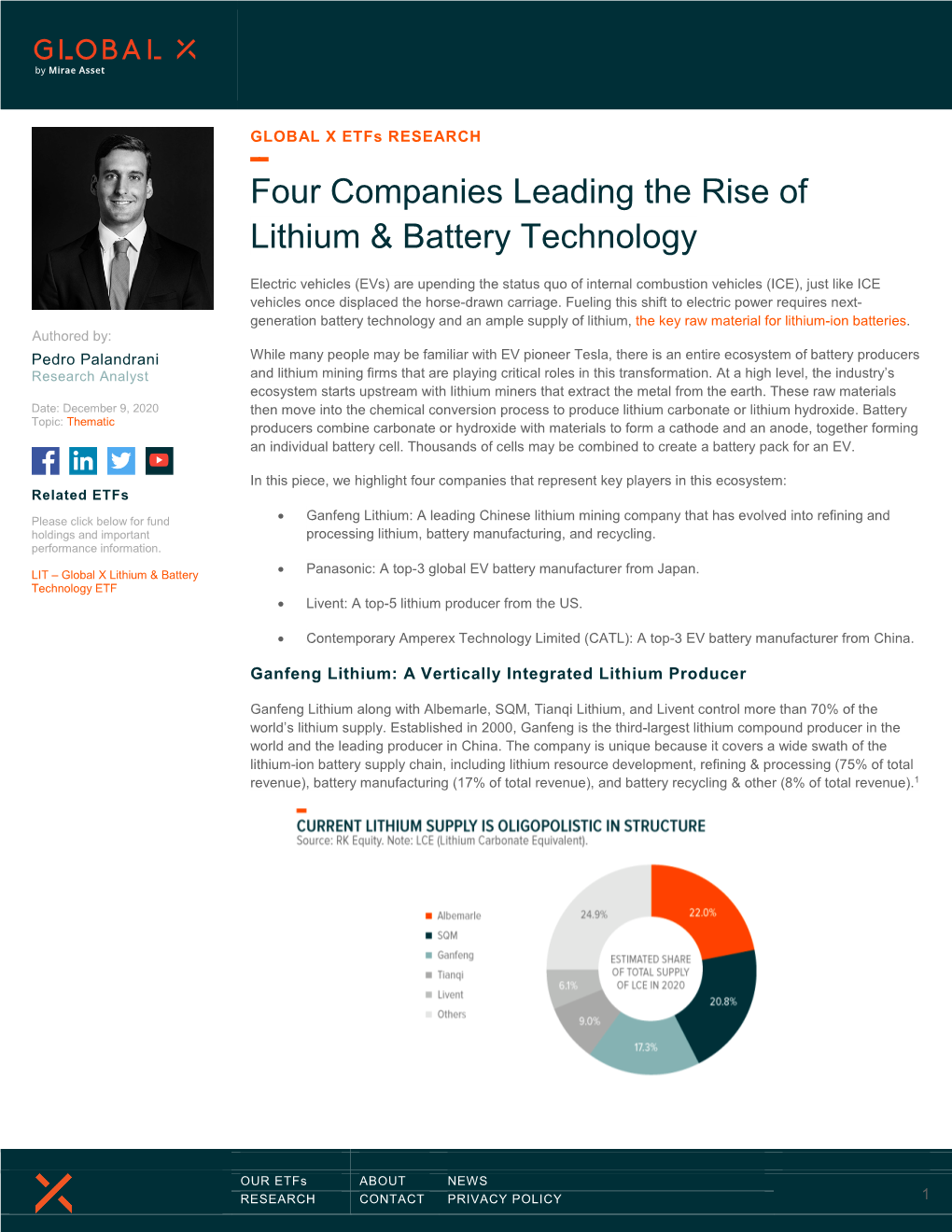 Four Companies Leading the Rise of Lithium & Battery Technology