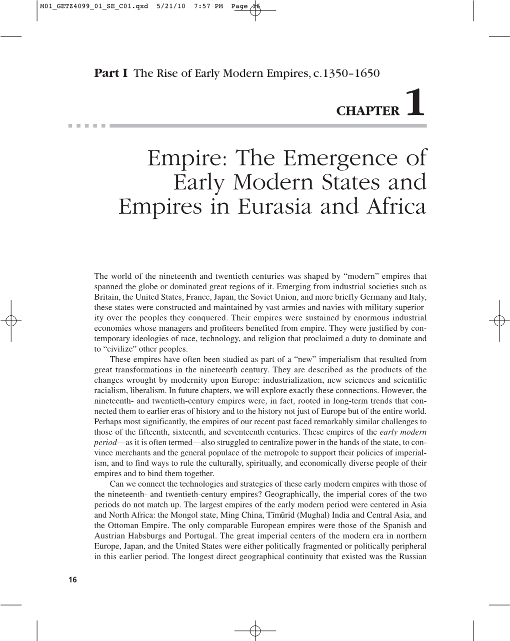 Empires, C.1350–1650