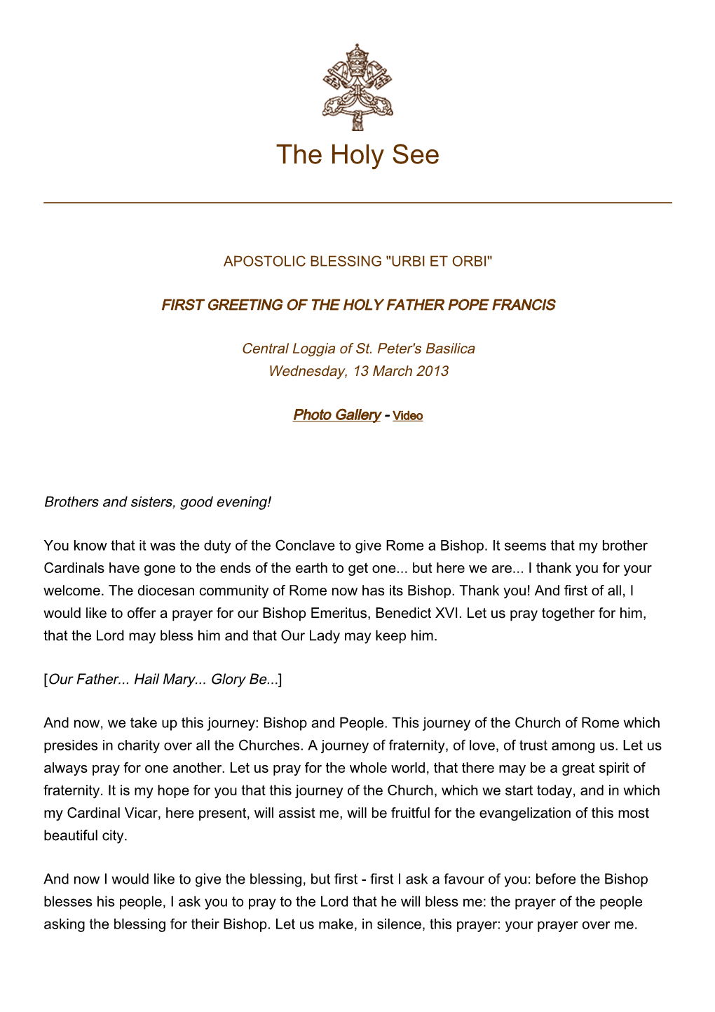 The Holy See