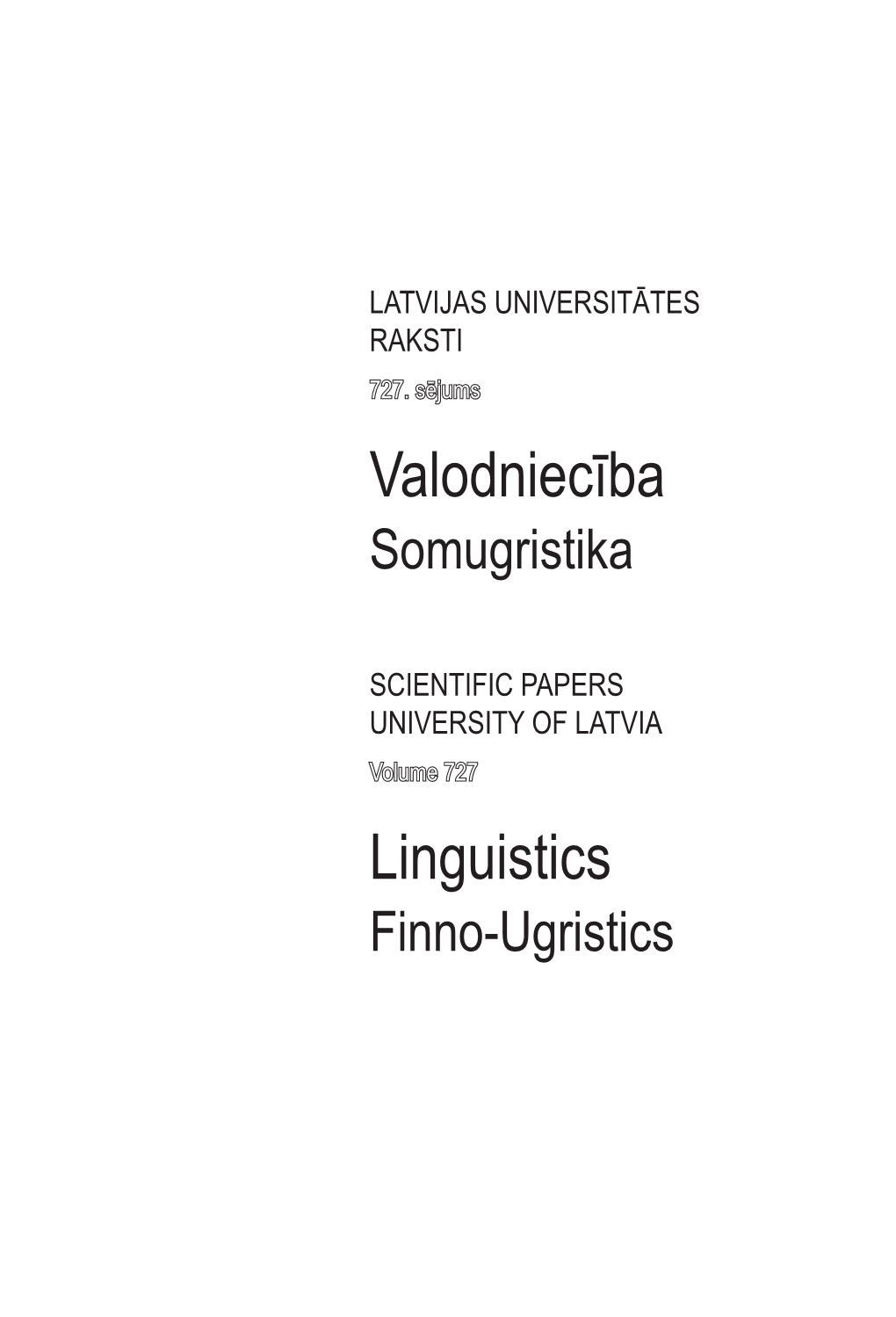 Valodniecība Linguistics