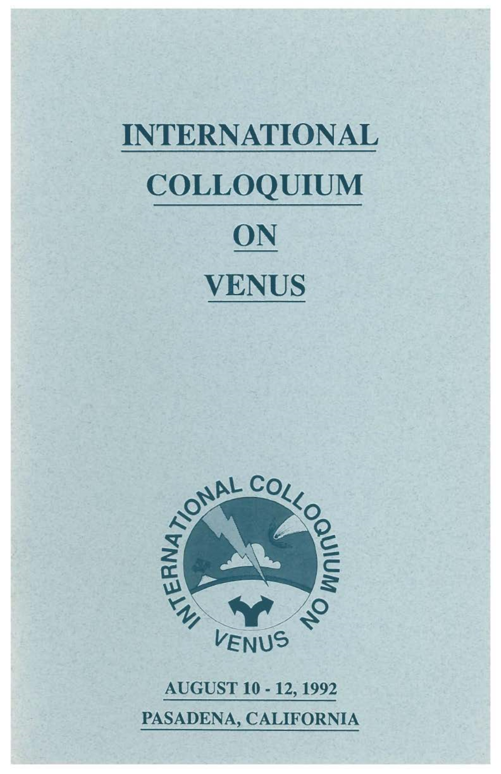 International Colloquium on Venus