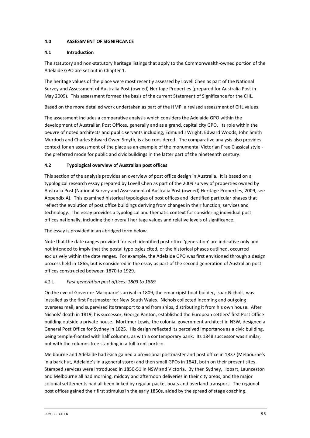 4.0 ASSESSMENT of SIGNIFICANCE 4.1 Introduction the Statutory And