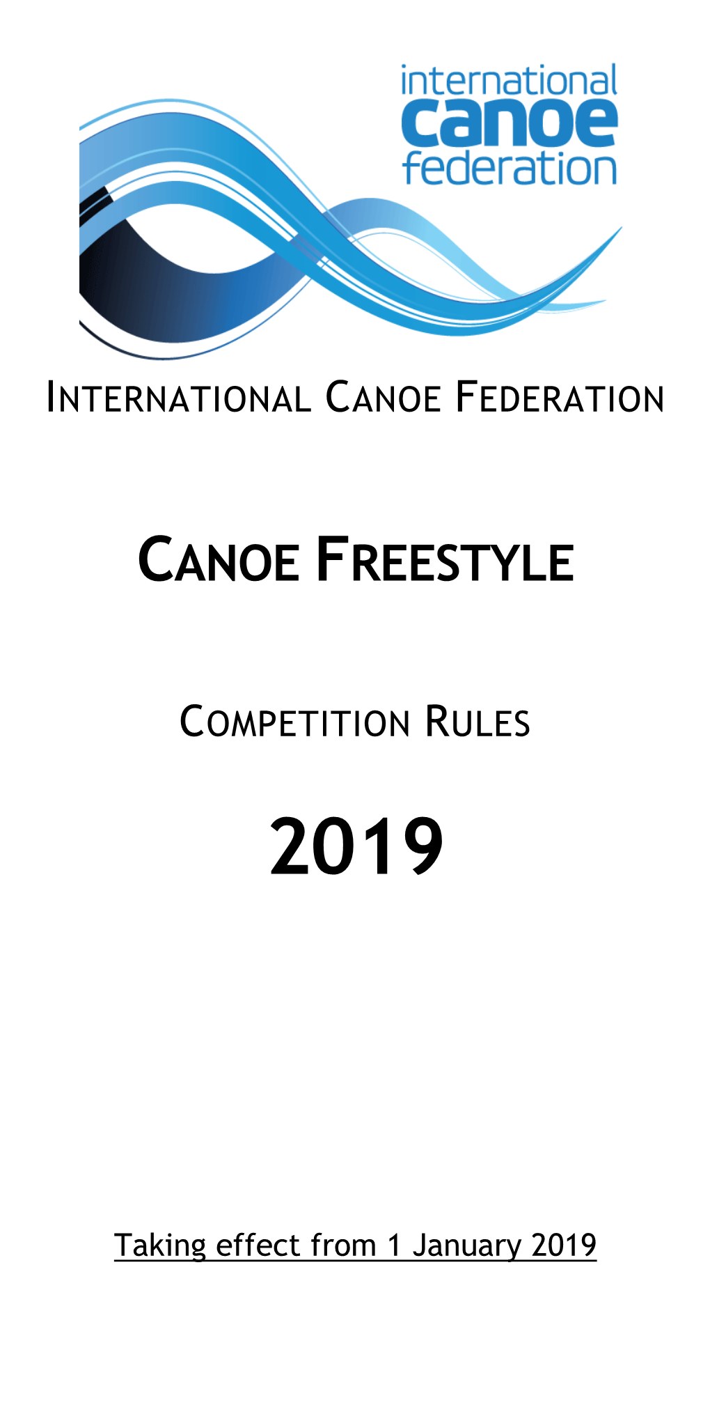 ICF Canoe Freestyle Rules
