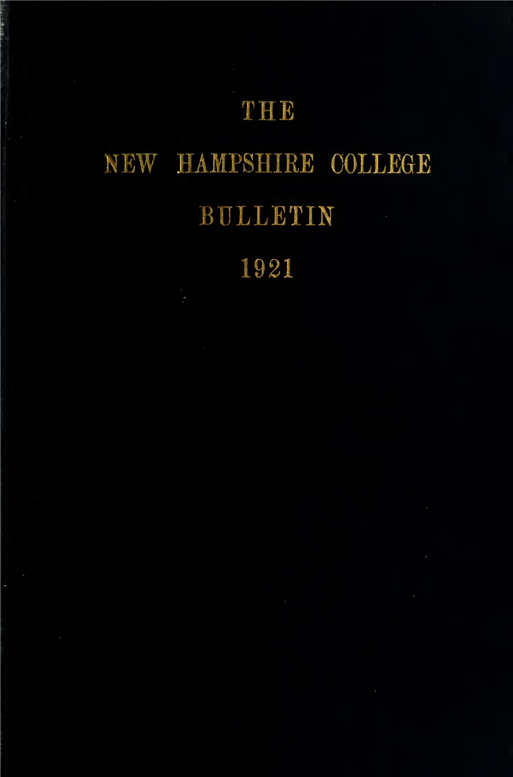 New Hampshire College of Agriculture and the Mechanic Arts Bulletin