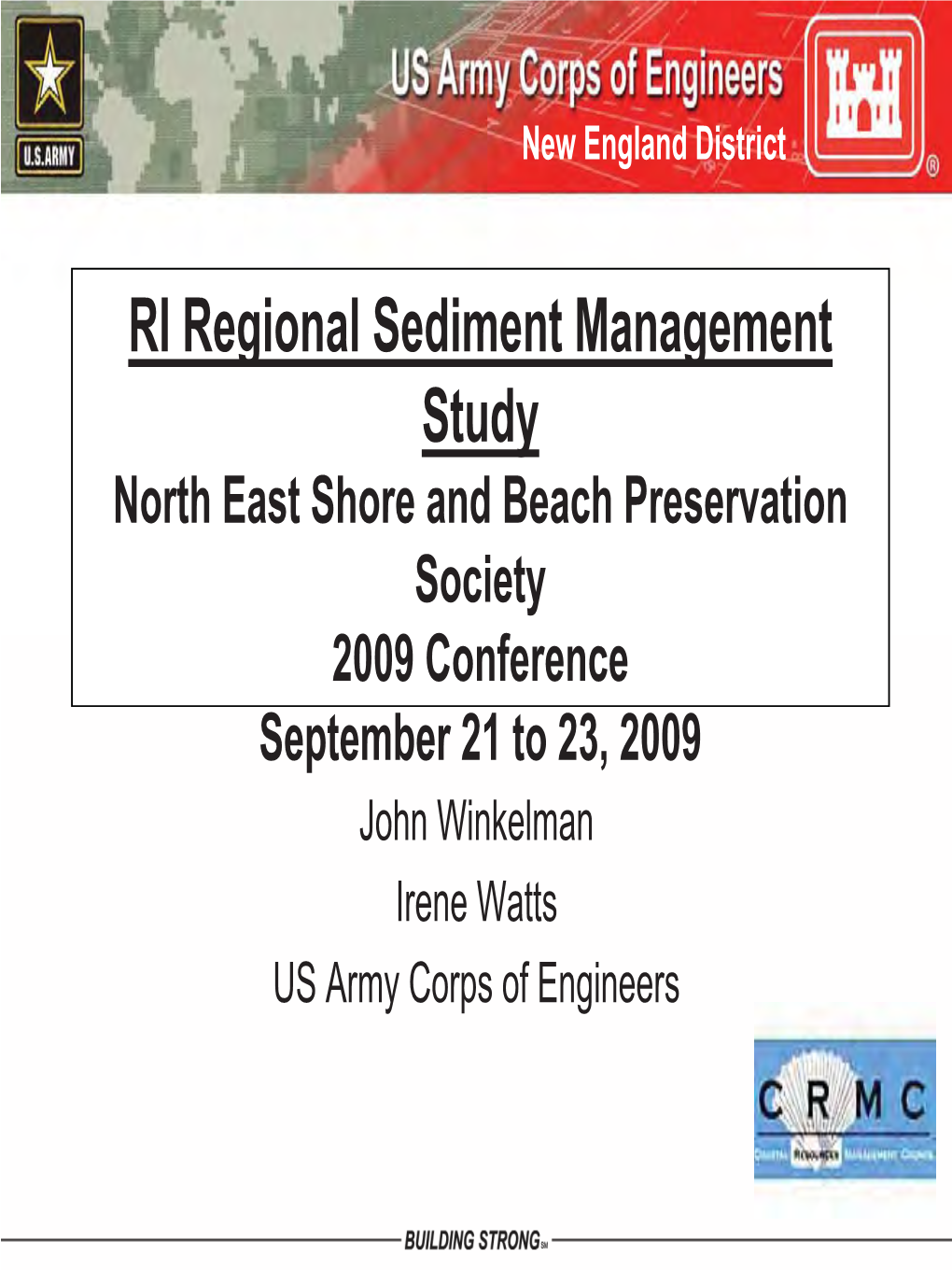 RI Regional Sediment Management Study