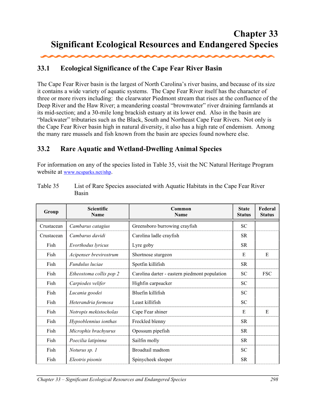 Chapter 11: Agriculture and Water Quality