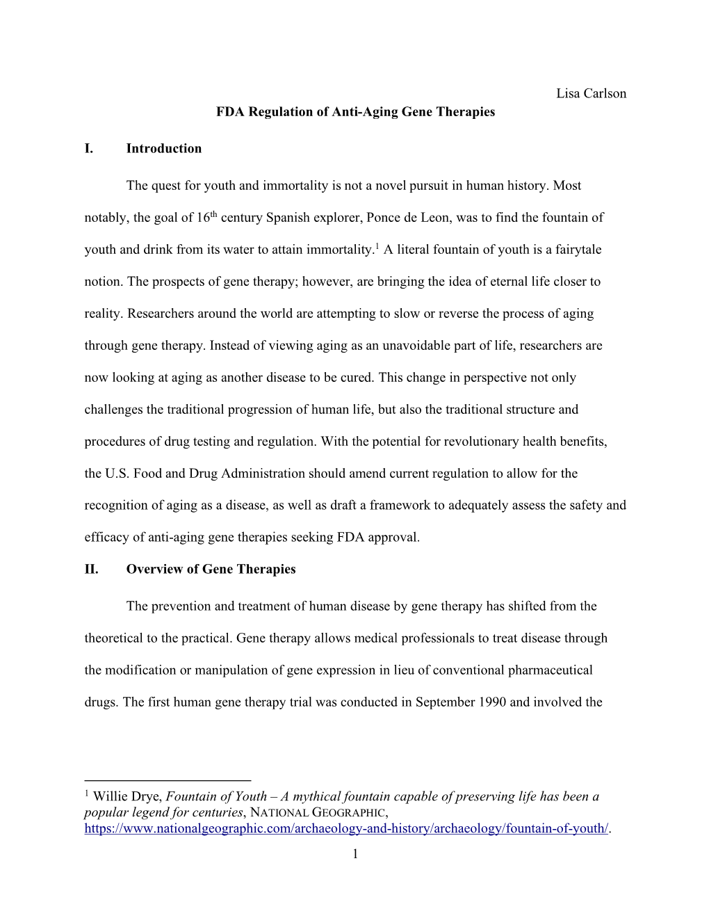 FDA Regulation of Anti-Aging Gene Therapies