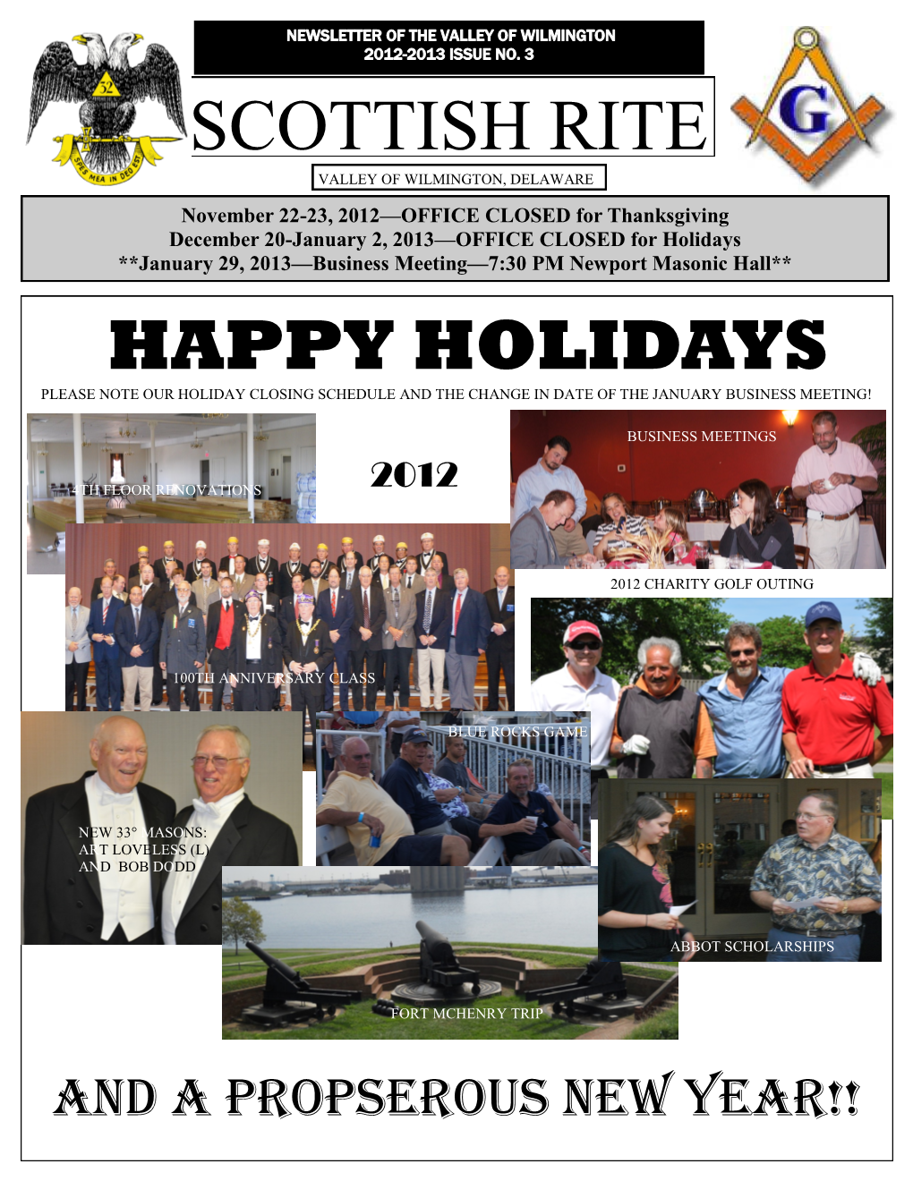 Scottish Rite Happy Holidays