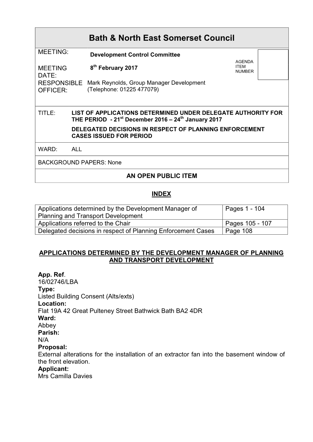 Bath & North East Somerset Council