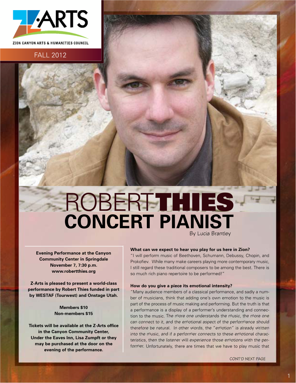 R O B E RTTHIES CONCERT PIANIST by Lucia Brantley