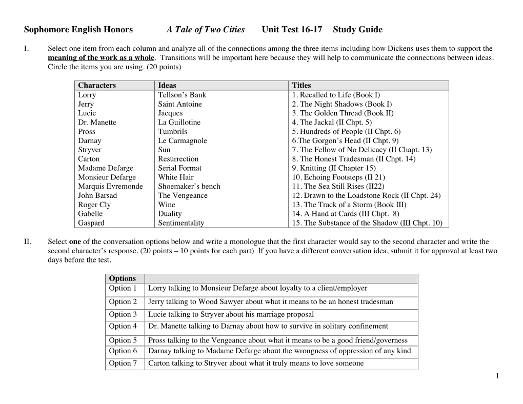Tale Unit Test 16-17 Study Guide