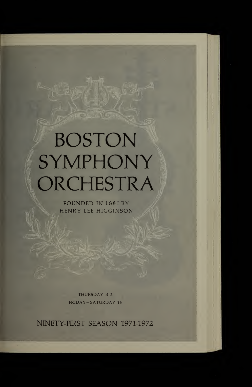 Boston Symphony Orchestra Concert Programs, Season 91, 1971