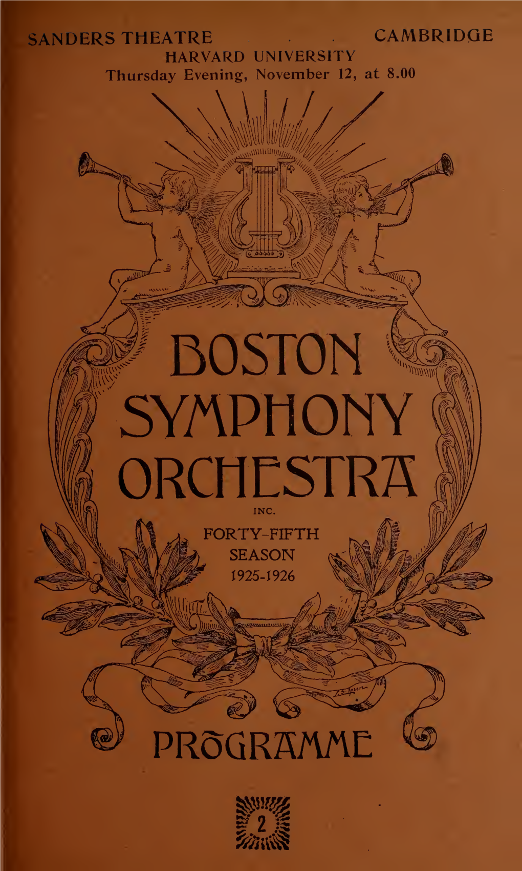 Boston Symphony Orchestra Concert Programs, Season 45,1925