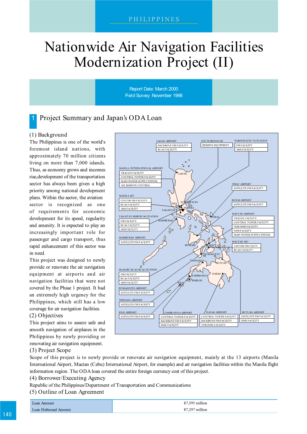 Ex-Post Evaluation for Oda Loan Projects 2000(Summary)