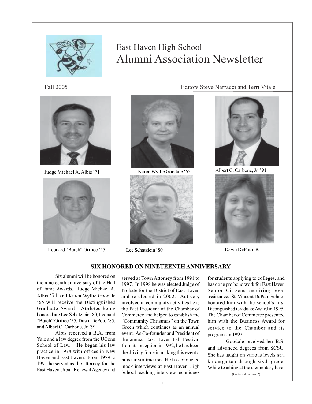 Alumni Association Newsletter