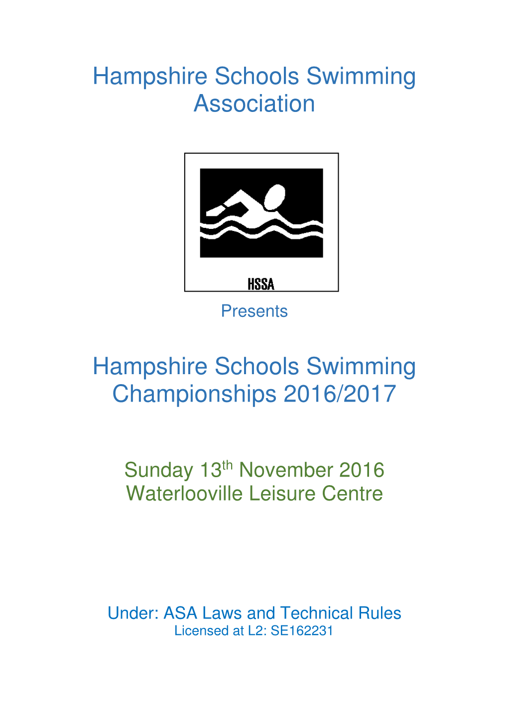 Hampshire Schools Swimming Association