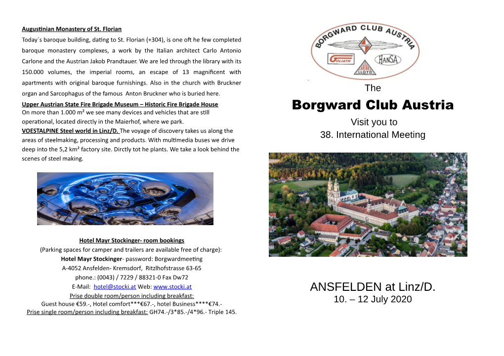 Borgward Club Austria Operational, Located Directly in the Maierhof, Where We Park