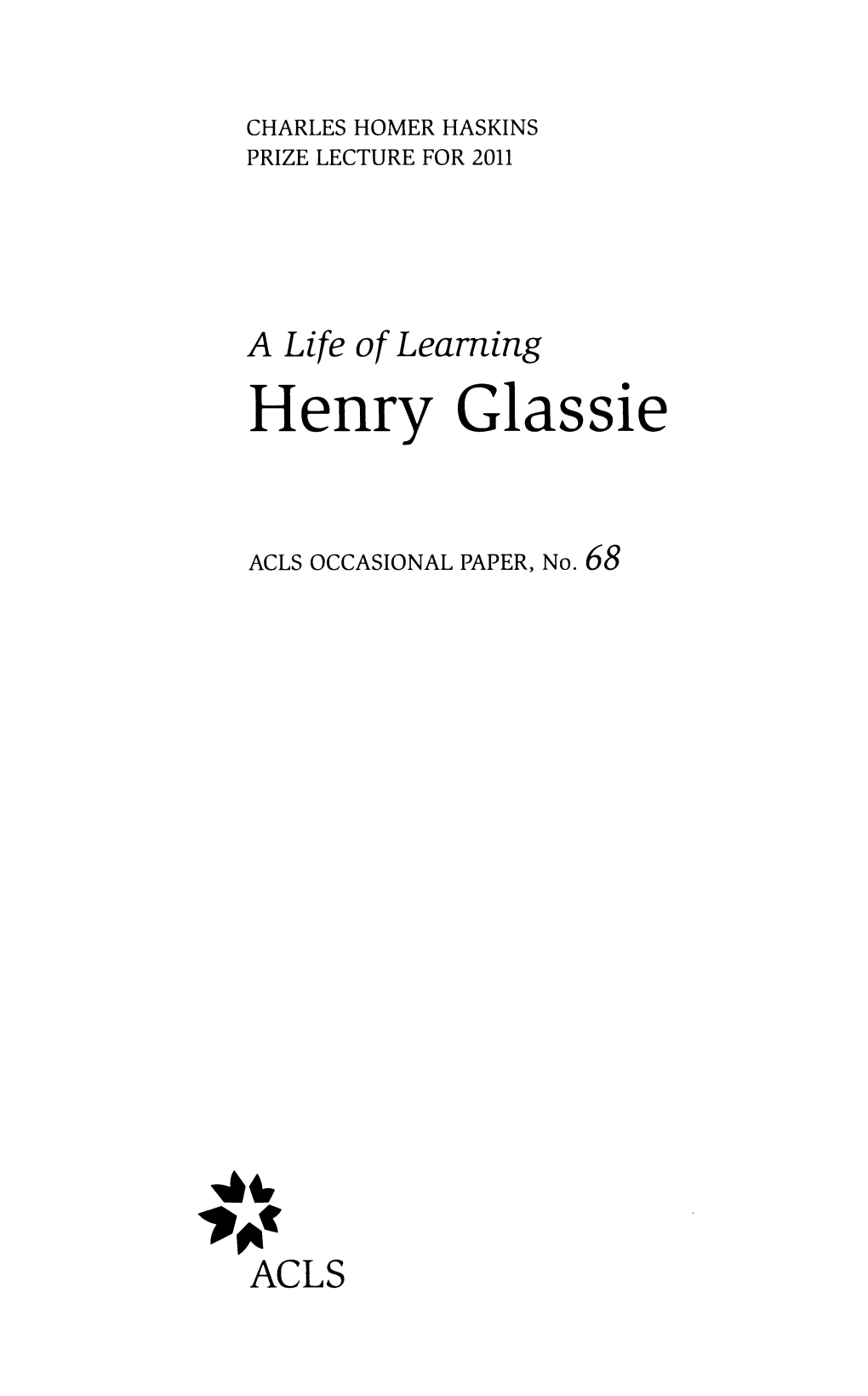 Henry Glassie