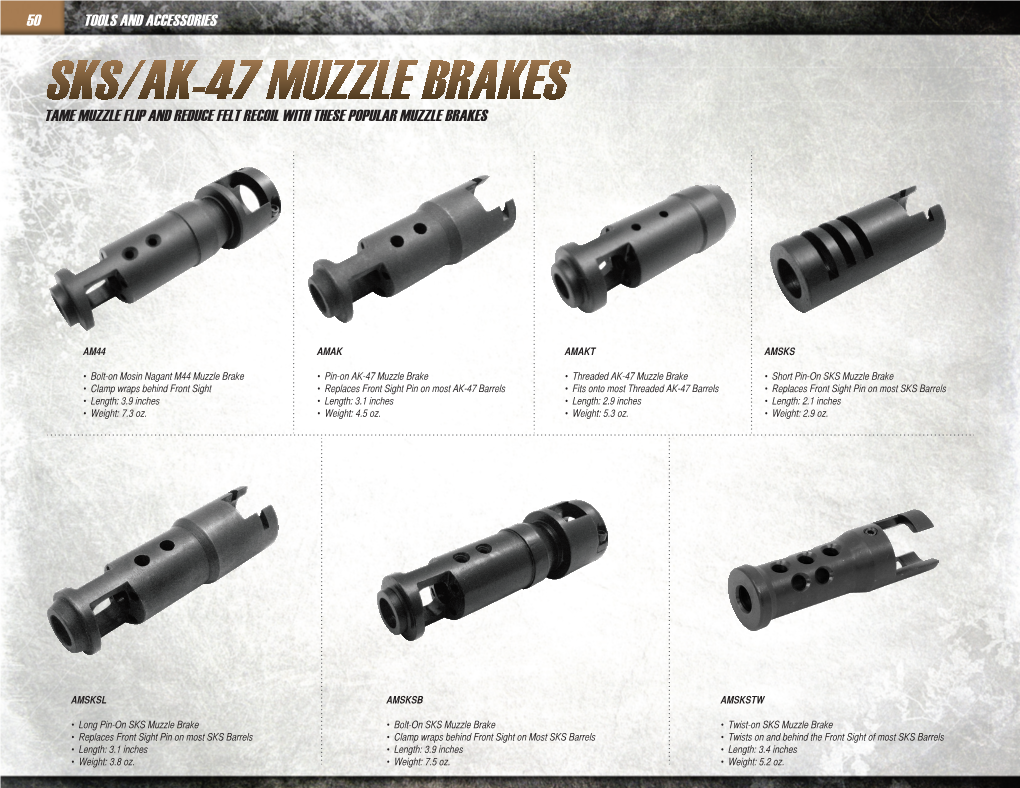 Sks/Ak-47 Muzzle Brakes Tame Muzzle Flip and Reduce Felt Recoil with These Popular Muzzle Brakes