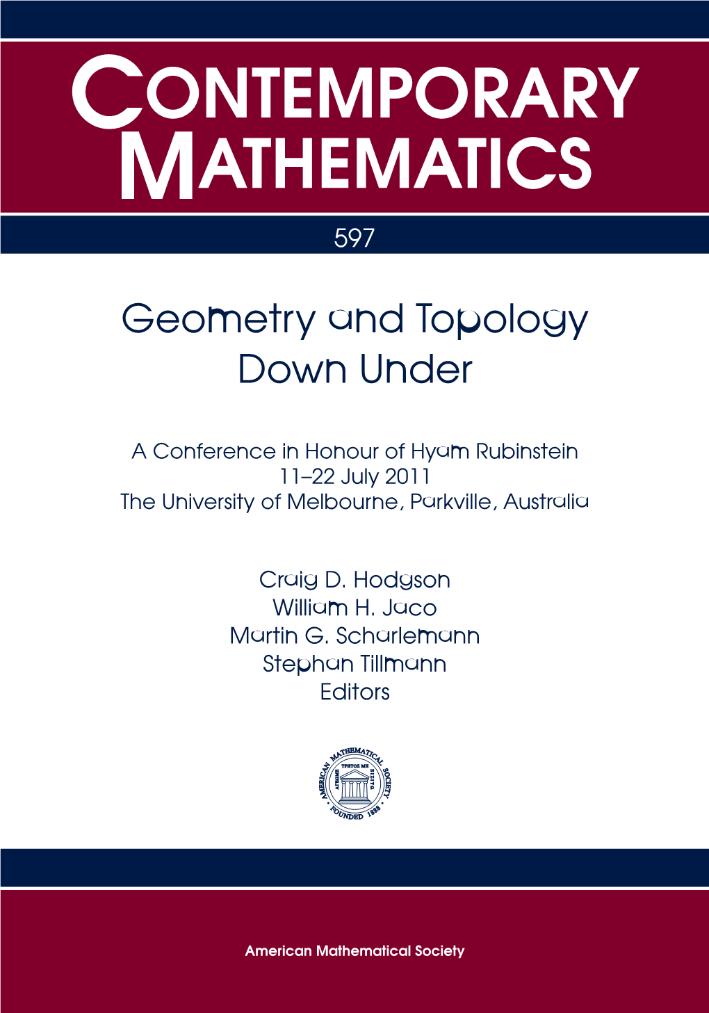 Geometry and Topology Down Under