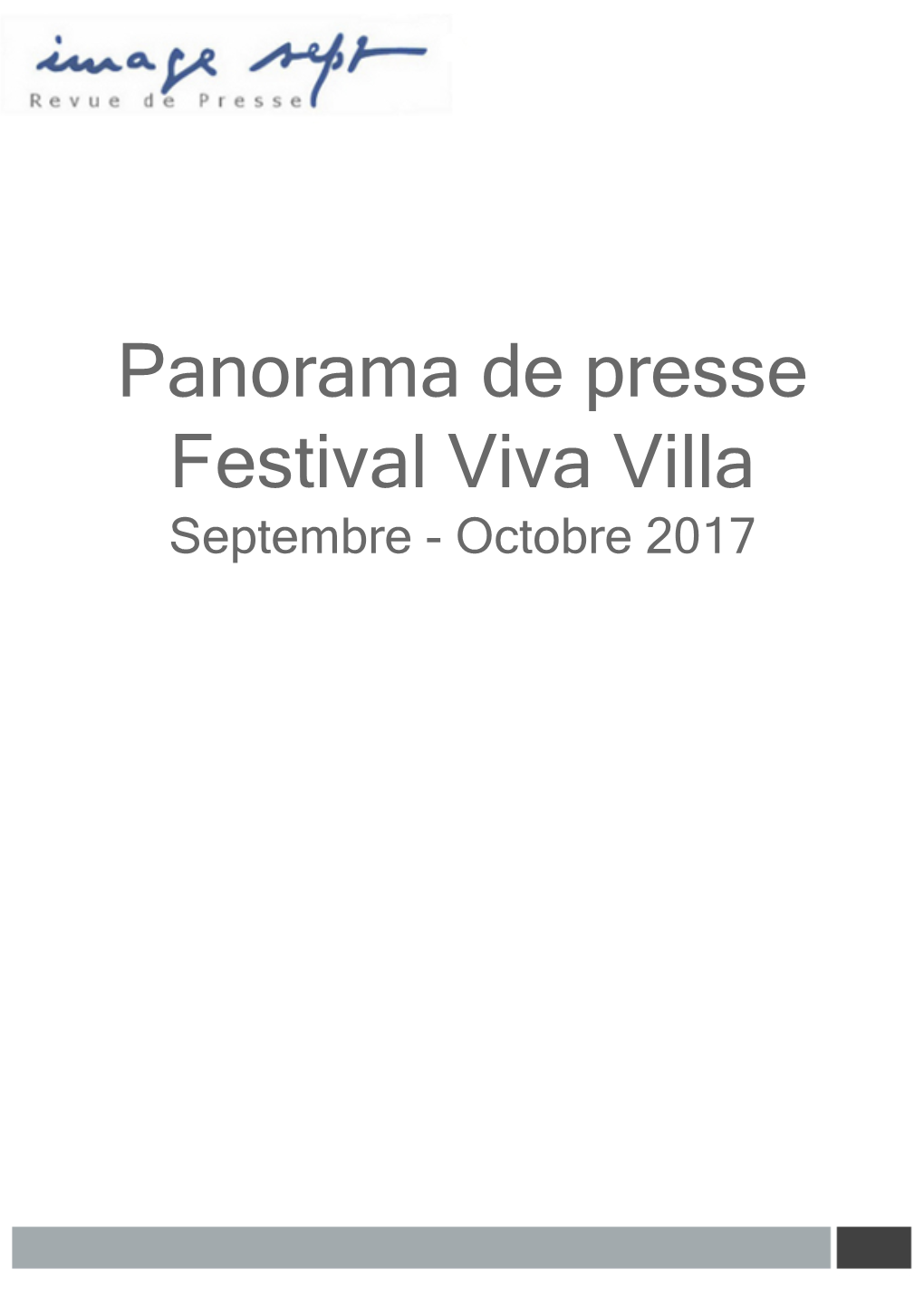 Panorama De Presse Festival Viva Villa