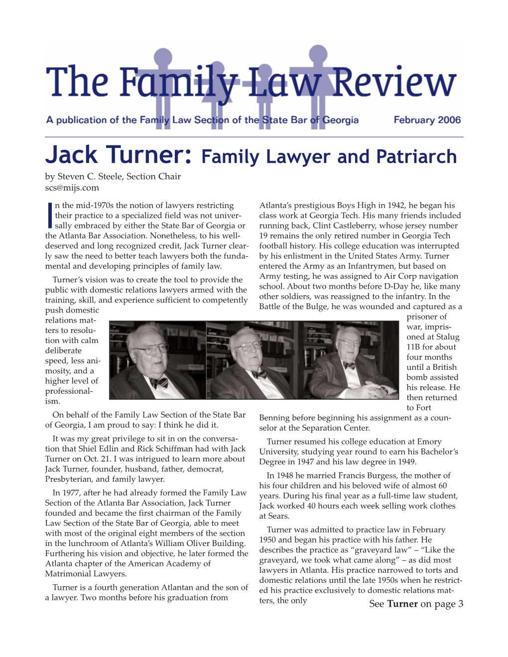 Jack Turner: Family Lawyer and Patriarch by Steven C