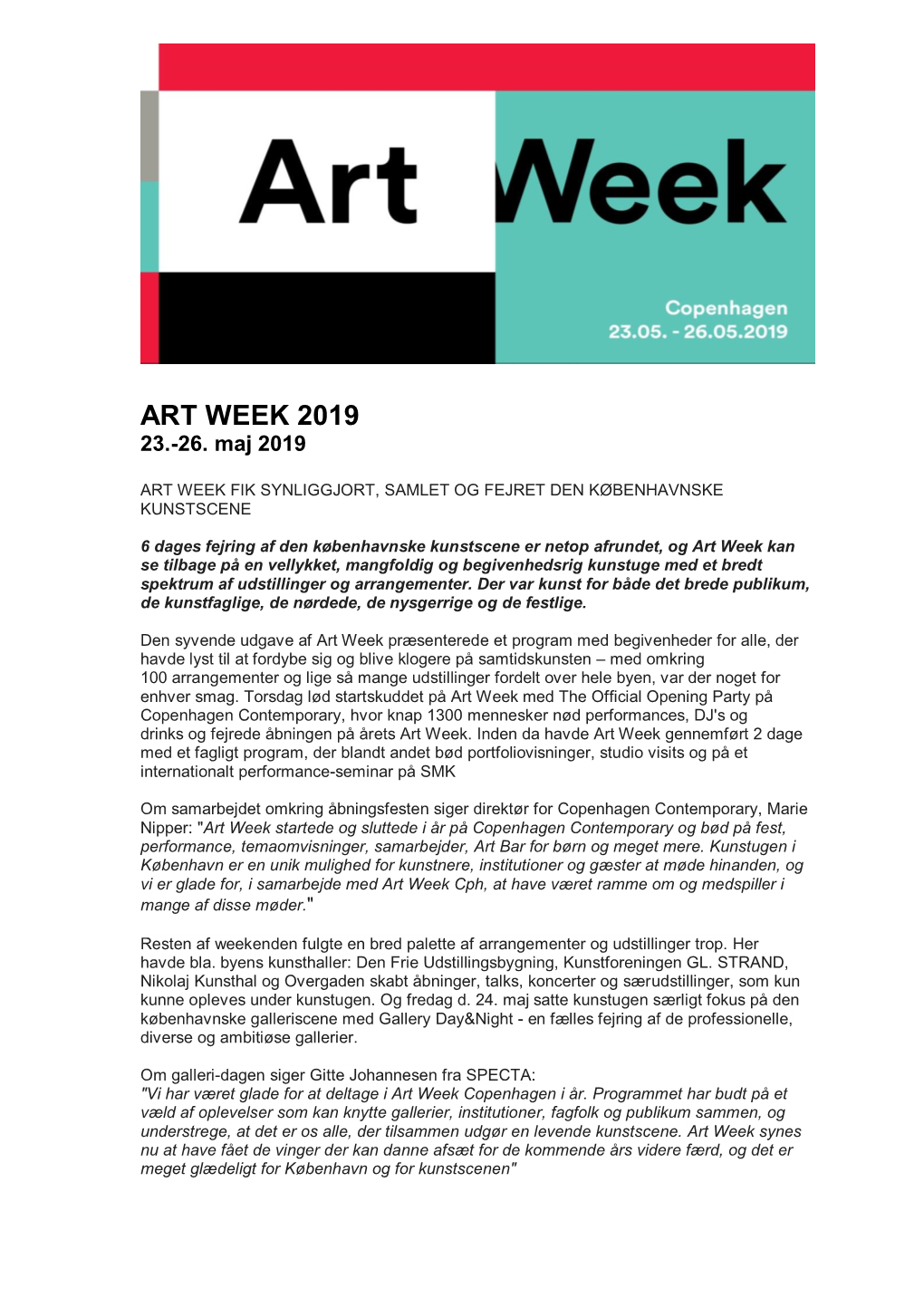 Art Week 2019 23.-26