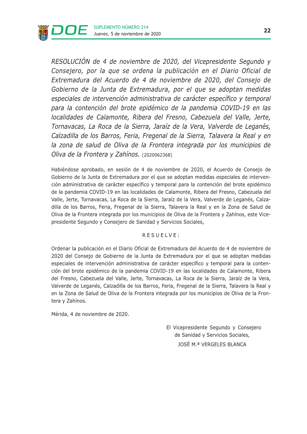 Salud Pública. Intervención Administrativa