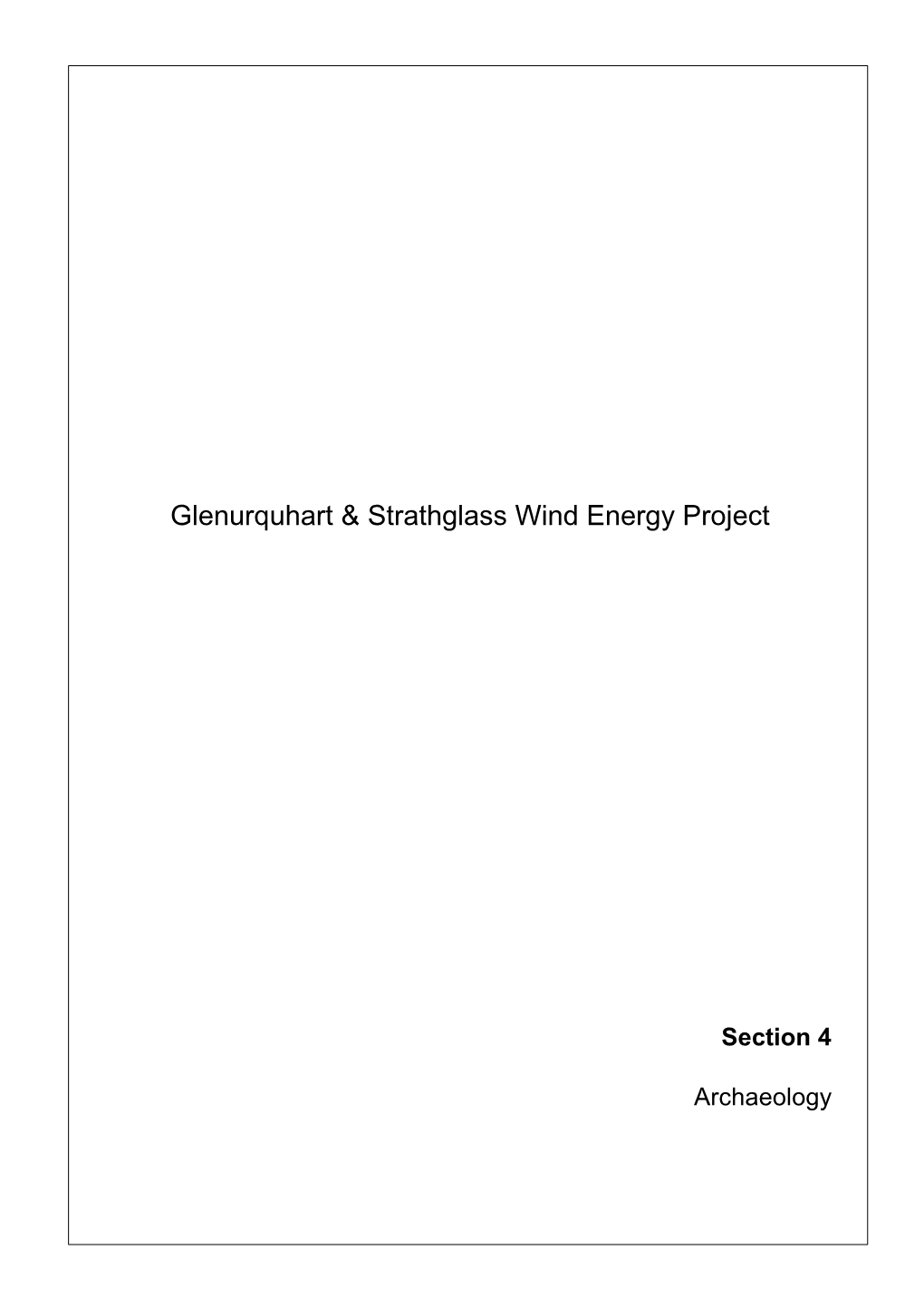 Glenurquhart & Strathglass Wind Energy Project