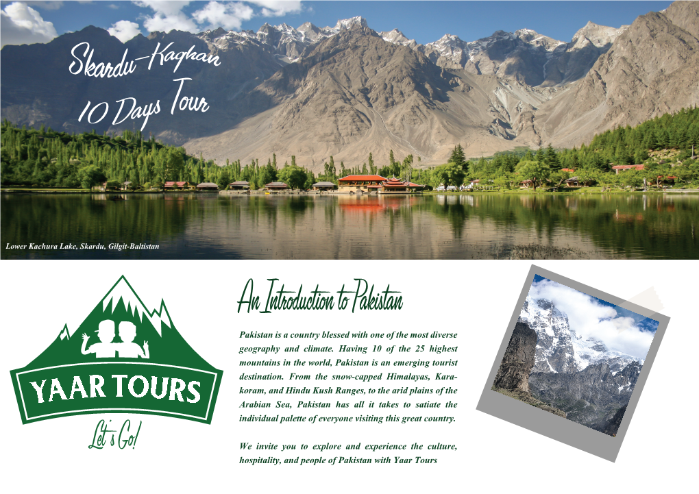 Yaar Tours (10 Days Skardu-Kaghan-Islamabad)