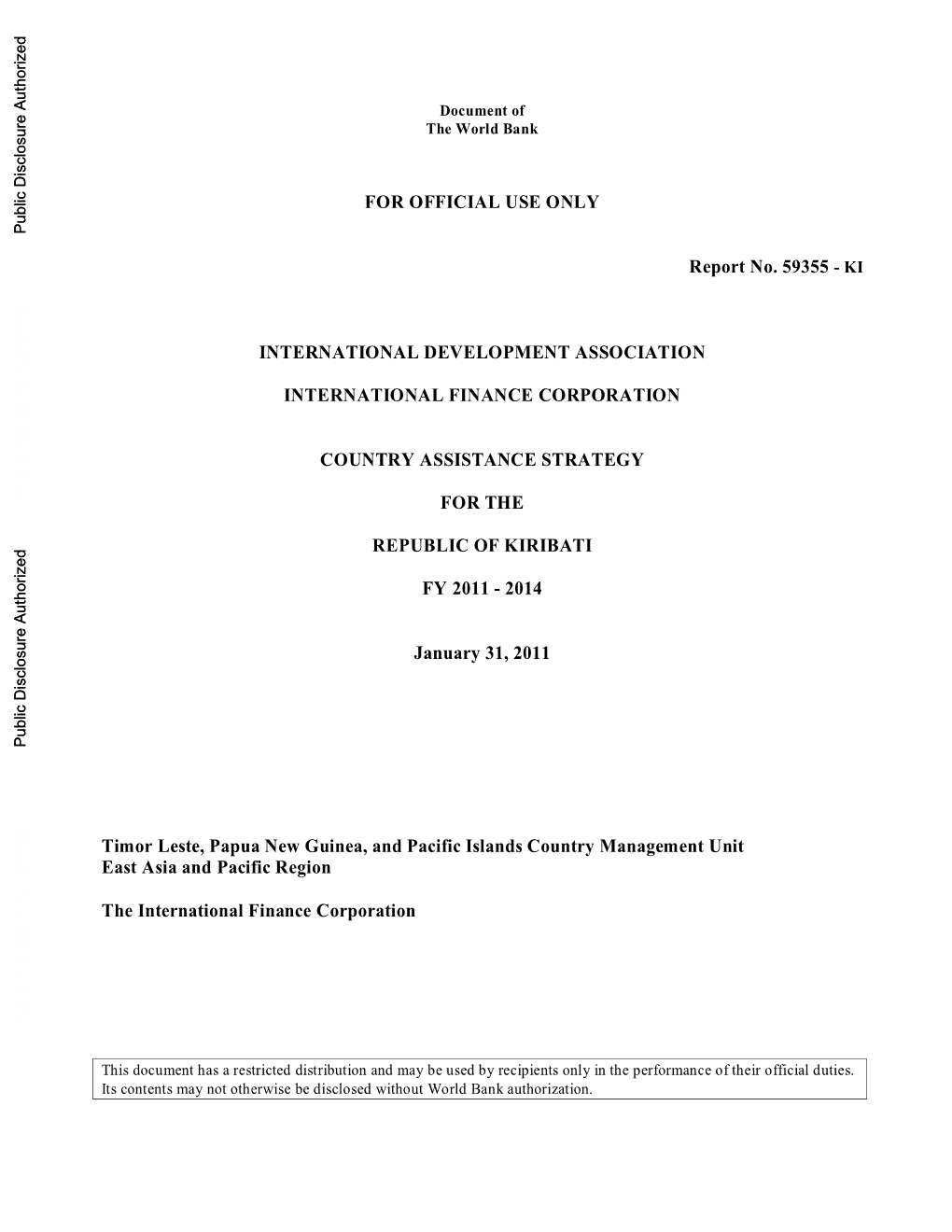 World Bank Document