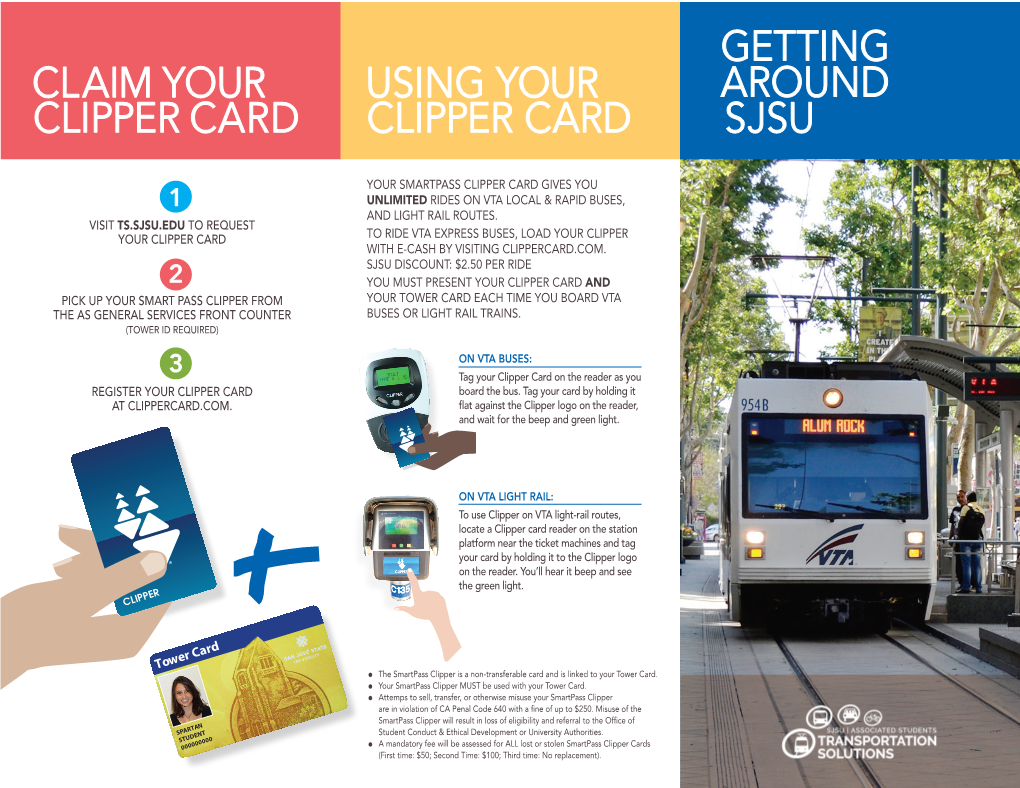 Claim Your Clipper Card Using Your Clipper Card Getting Around Sjsu