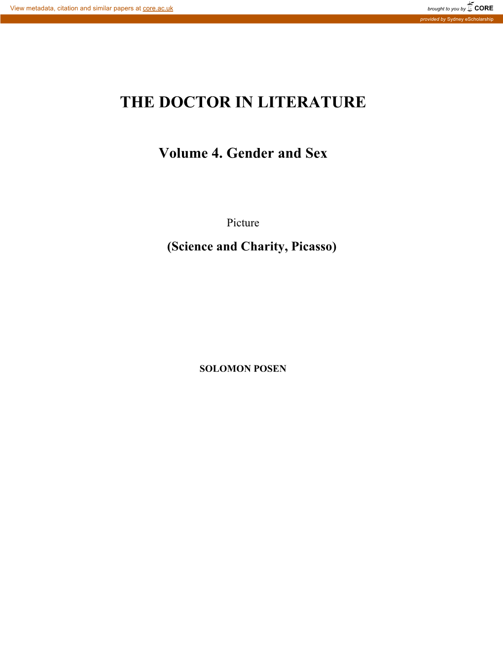 The Doctor in Literature