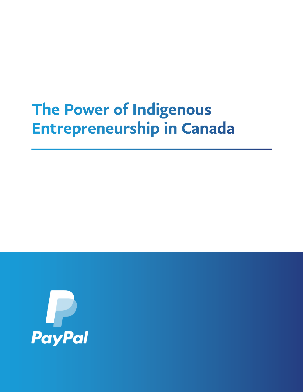 The Power of Indigenous Entrepreneurship in Canada Acknowledgment
