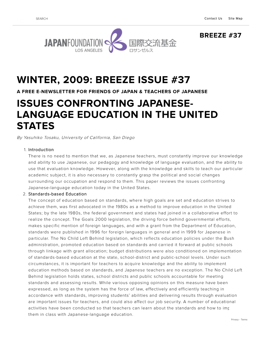 Winter, 2009: Breeze Issue #37