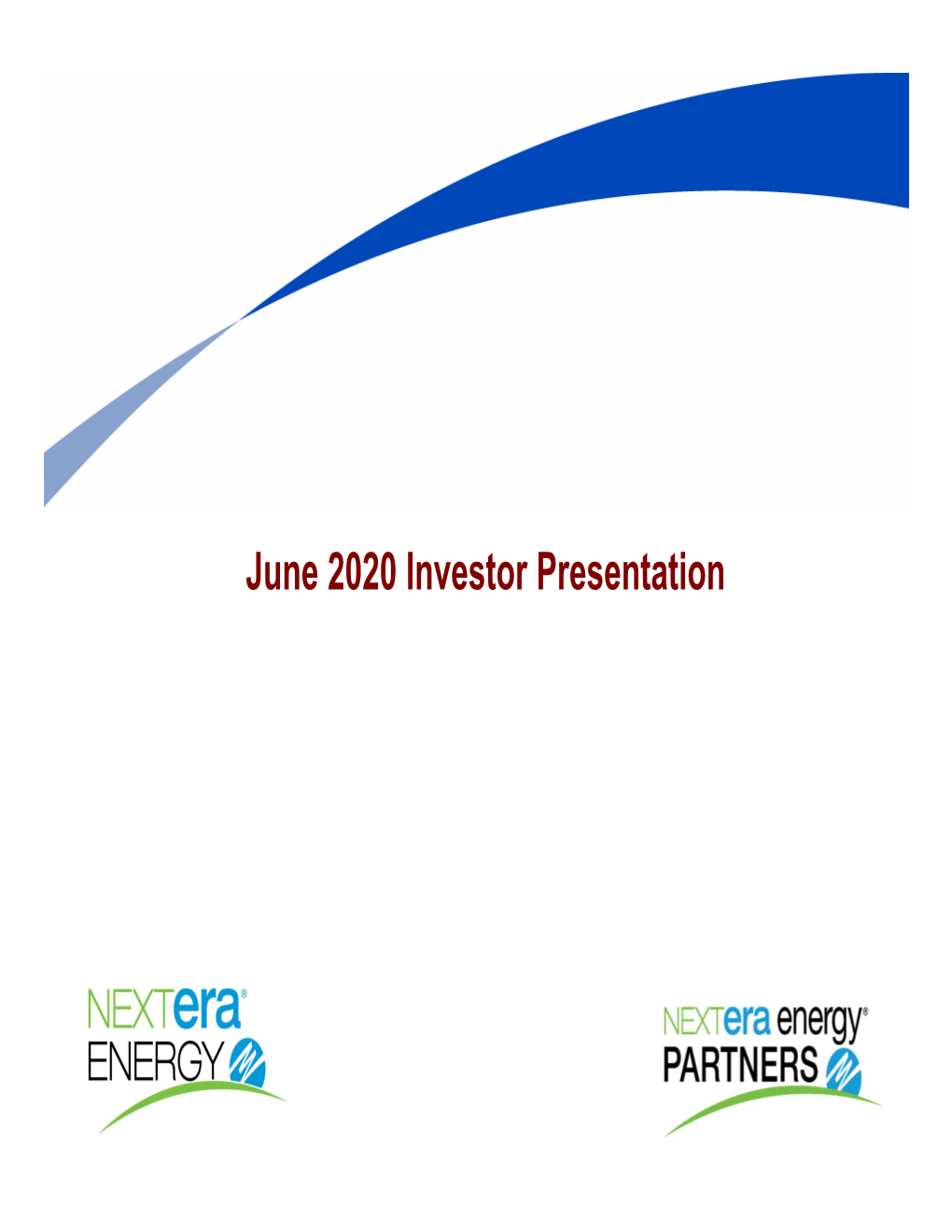 June 2020 Investor Presentation