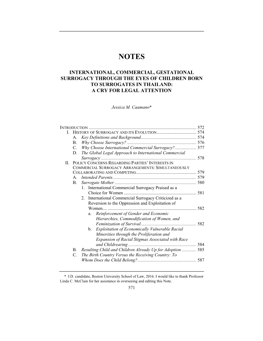 International, Commercial, Gestational Surrogacy Through the Eyes of Children Born to Surrogates in Thailand: a Cry for Legal Attention