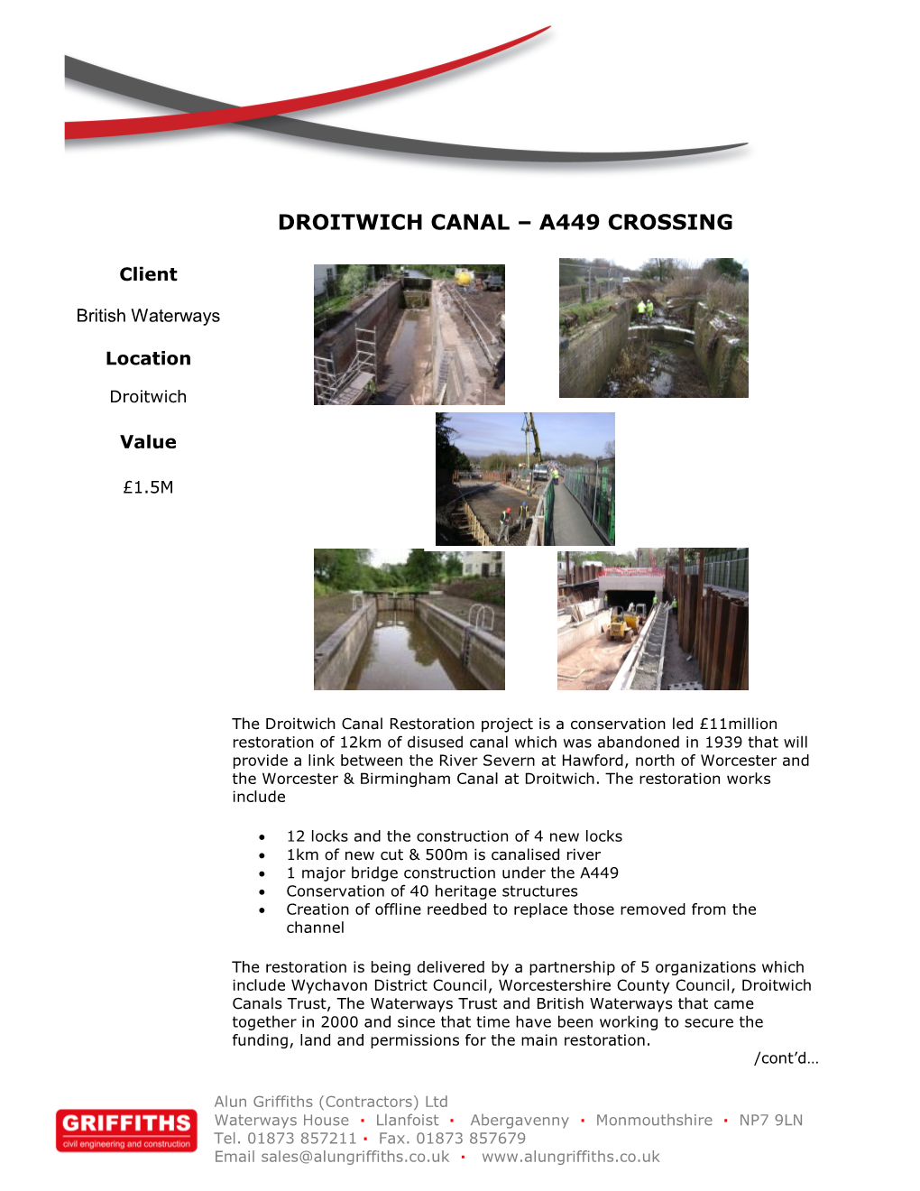 Droitwich Canal – A449 Crossing